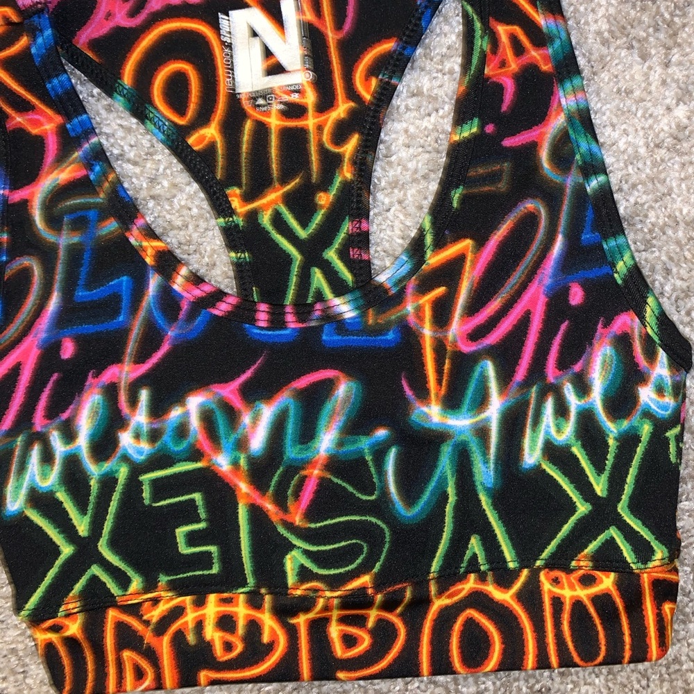 New Look Sport Multicolor Sports bra size S - Picture 6 of 12